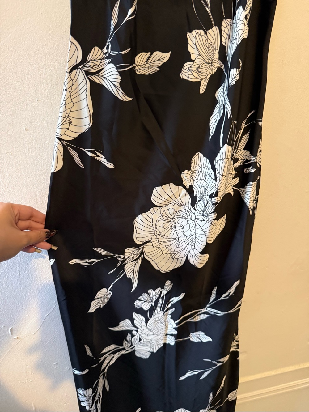 A new day Black and White Floral Slip Dress - Picture 6 of 9